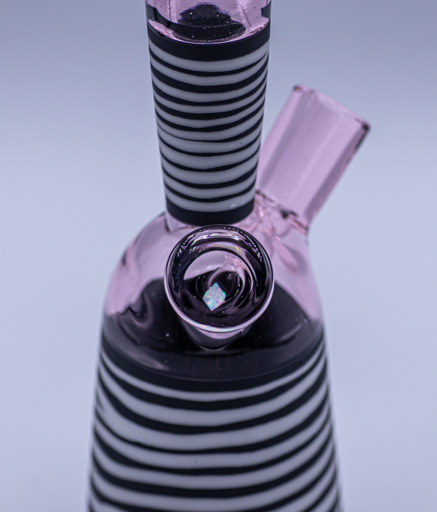 Robertson Glass Pink Zebra Tube