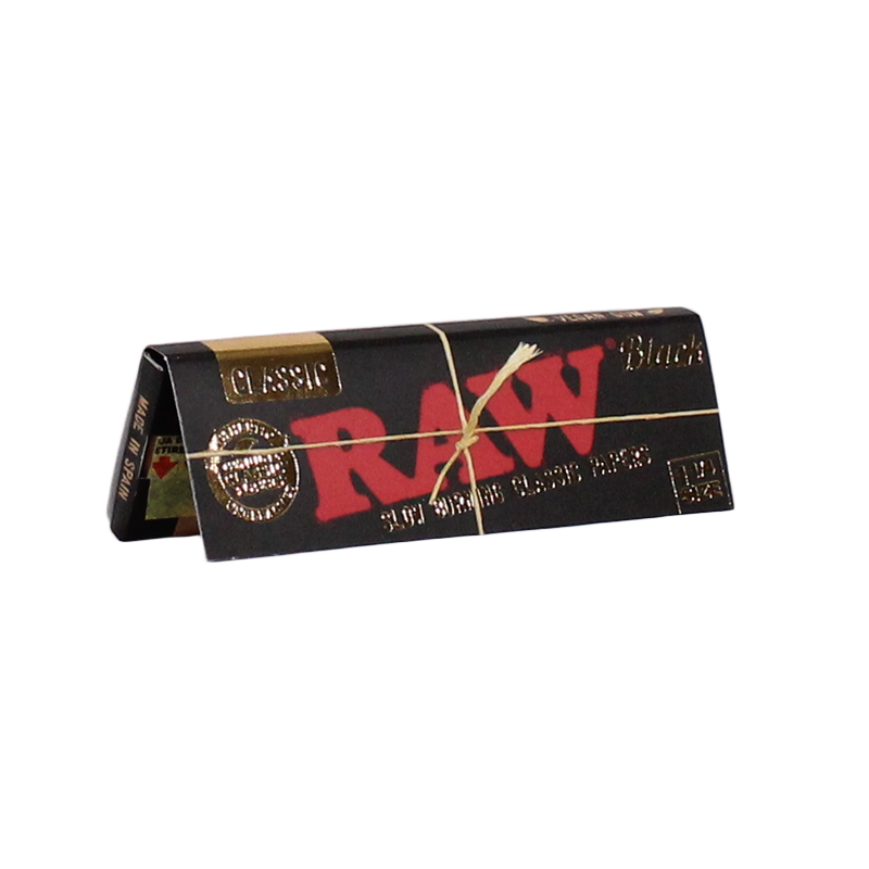 RAW Black rolling papers 1¼ / King Size Brothers Smoke Supply, Chino CA